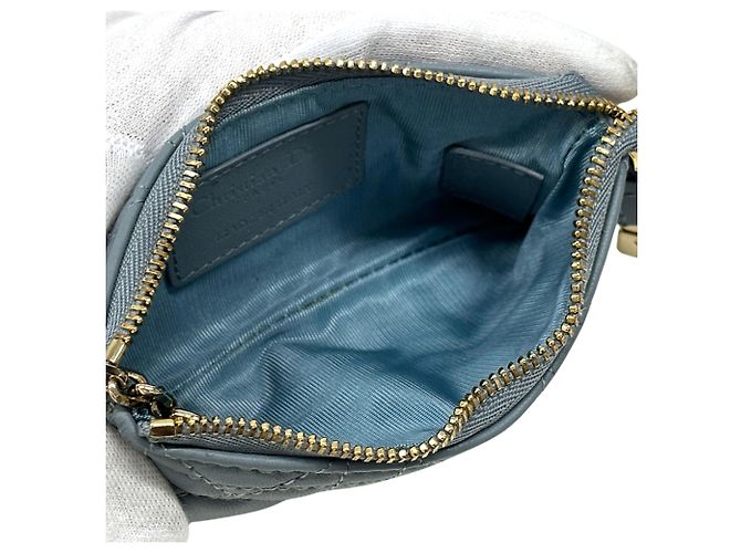 Monedero de piel azul Christian Dior - vista 5