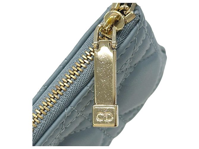 Monedero de piel azul Christian Dior - vista 9