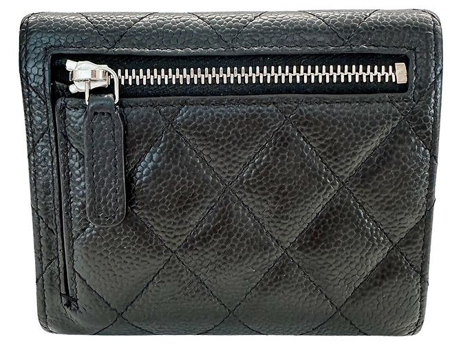 Portafoglio bi-fold matelassé da donna Chanel Nero - vista 2