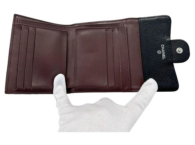 Portafoglio bi-fold matelassé da donna Chanel Nero - vista 8