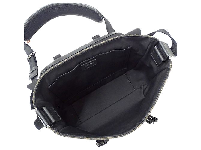 Borsa messenger in jacquard marrone Christian Dior - vista 5