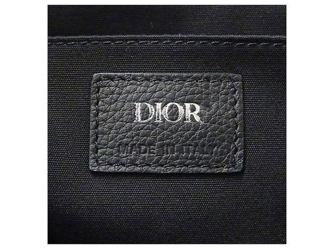 Borsa messenger in jacquard marrone Christian Dior - vista 6