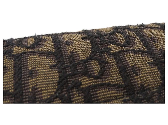 Borsa messenger in jacquard marrone Christian Dior - vista 8