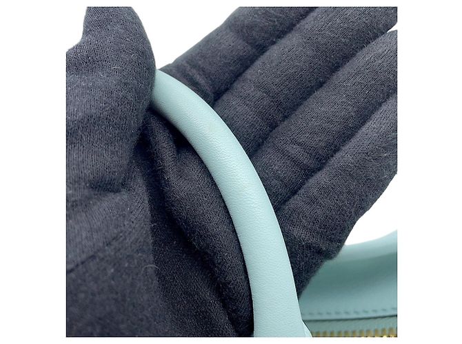Borsa a mano in pelle Loewe Amazona 28 Blu chiaro - vista 11