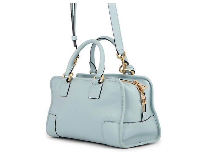 Borsa a mano in pelle Loewe Amazona 28 Blu chiaro - vista 2