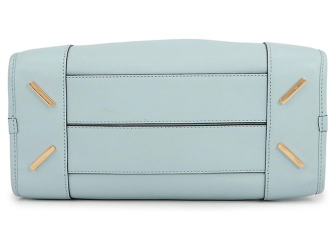 Borsa a mano in pelle Loewe Amazona 28 Blu chiaro - vista 3