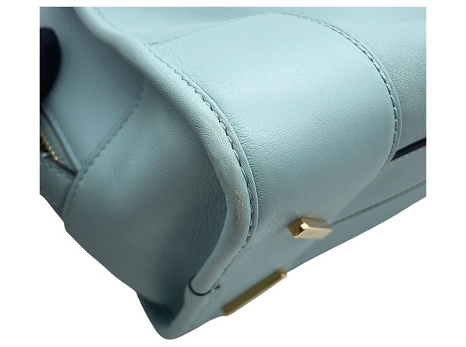 Borsa a mano in pelle Loewe Amazona 28 Blu chiaro - vista 7
