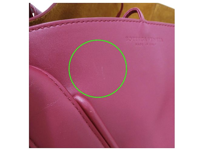 Borsa Tote in pelle rosa e viola Bottega Veneta Porpora - vista 13