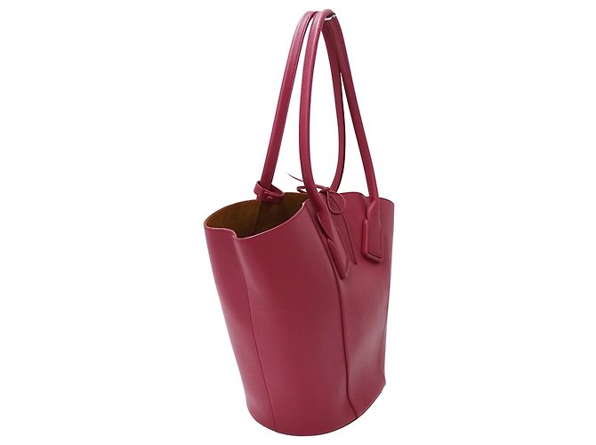 Borsa Tote in pelle rosa e viola Bottega Veneta Porpora - vista 4
