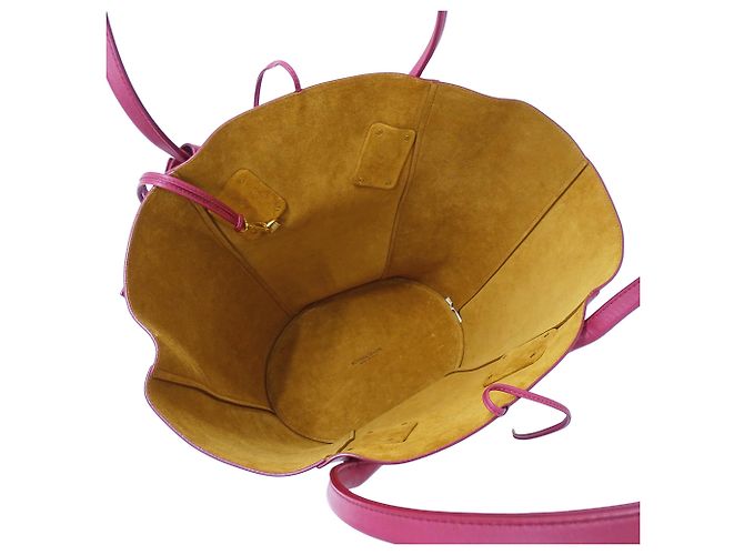 Borsa Tote in pelle rosa e viola Bottega Veneta Porpora - vista 5