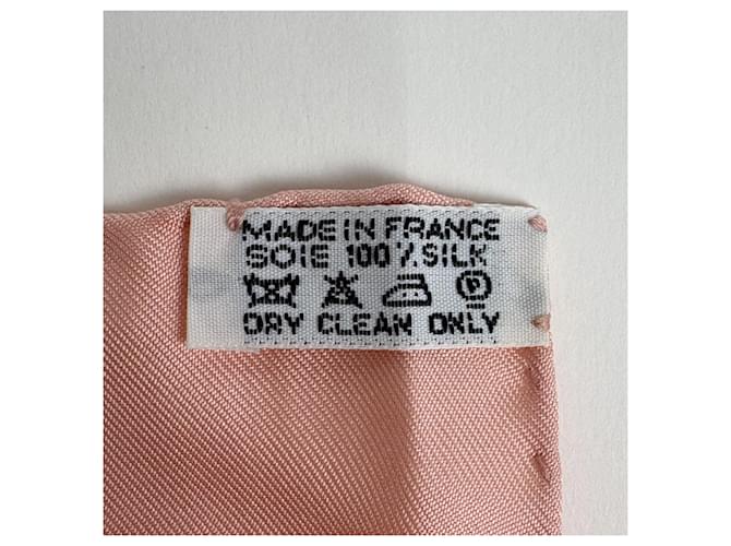 Hermès Sciarpa Carré 90 Hermes Rocaille Seashell Rosa Multicolore - vista 2