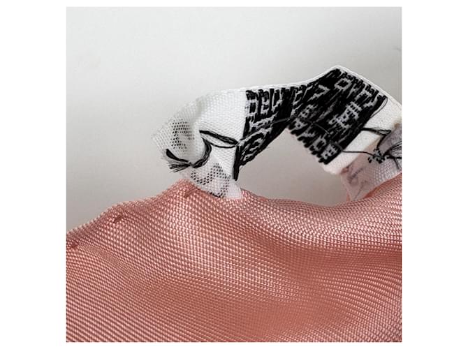 Hermès Sciarpa Carré 90 Hermes Rocaille Seashell Rosa Multicolore - vista 3