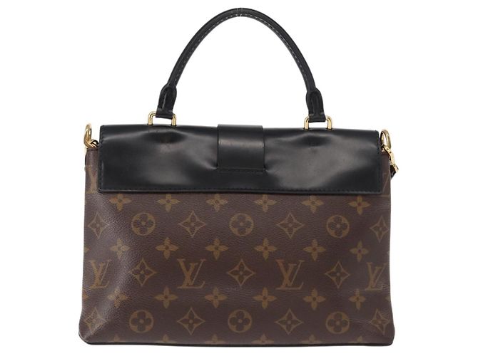 Louis Vuitton One Handle Flap Monogram Canvas e Leather MM Marrom - vista 2