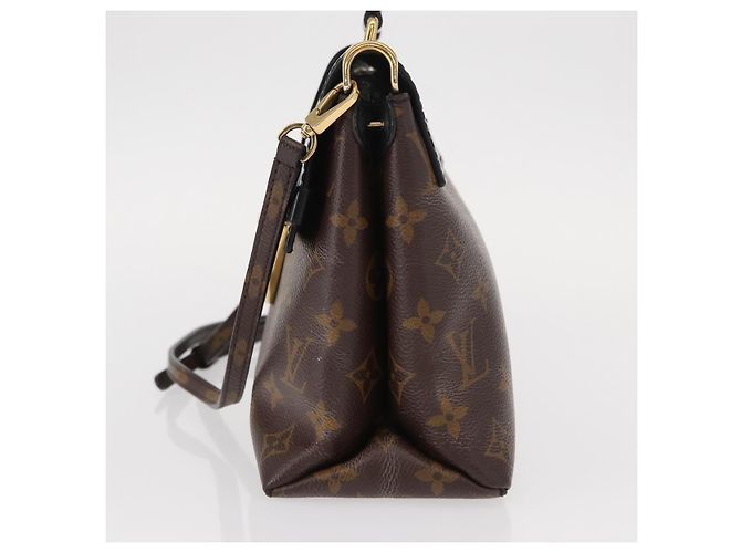 Louis Vuitton One Handle Flap Monogram Canvas e Leather MM Marrom - vista 3