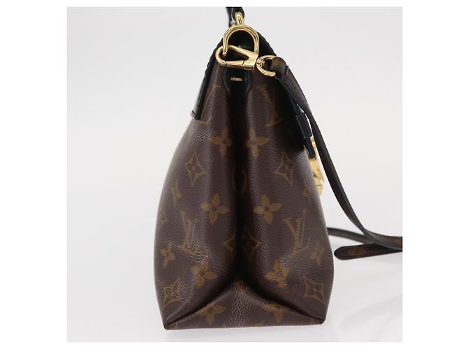 Louis Vuitton One Handle Flap Monogram Canvas e Leather MM Marrom - vista 4