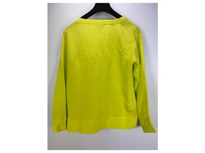 Autre Marque J. Crew Seidenbluse langarm neongrün Gelb - Ansicht 4