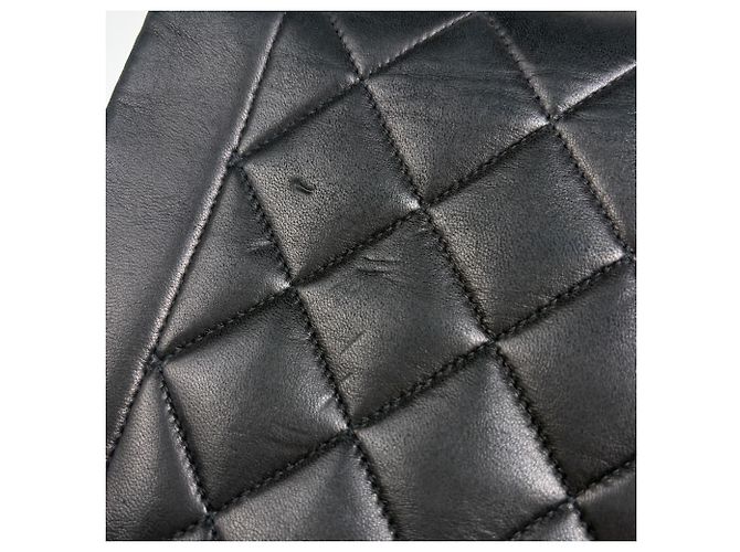 Borsa a Spalla Chanel Diana Matelassé Single Flap Chain Nero - vista 8