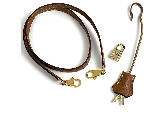 Hermès Borsa Hermes Bolide 31 in pelle Gold Courchevel D'oro - vista 15