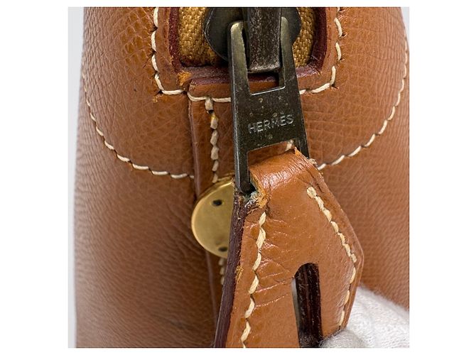 Hermès Borsa Hermes Bolide 31 in pelle Gold Courchevel D'oro - vista 7