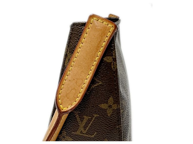 Borsa a Spalla Louis Vuitton Monogram Looping MM Marrone Monogramma - vista 13