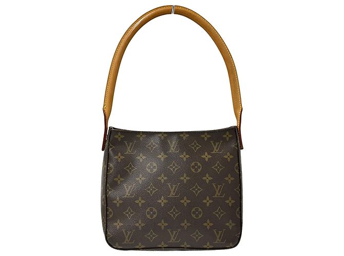 Borsa a Spalla Louis Vuitton Monogram Looping MM Marrone Monogramma - vista 2