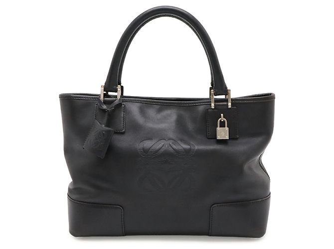 Borsa Loewe Anagram Amazona Fusta Nero - vista 2