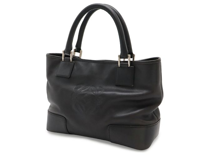 Borsa Loewe Anagram Amazona Fusta Nero - vista 3