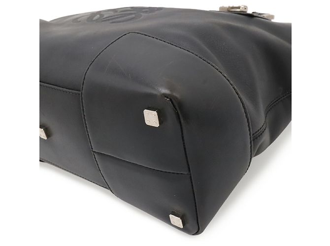 Borsa Loewe Anagram Amazona Fusta Nero - vista 4