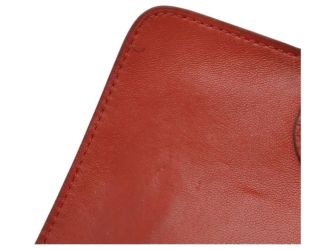 Hermès Cartera Compacta/Monedero HERMES Dogon Castaño Roja - vista 10