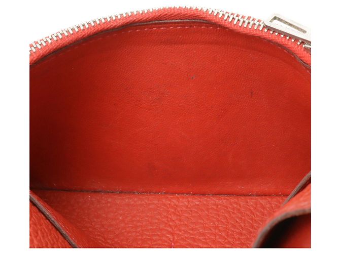 Hermès Cartera Compacta/Monedero HERMES Dogon Castaño Roja - vista 8