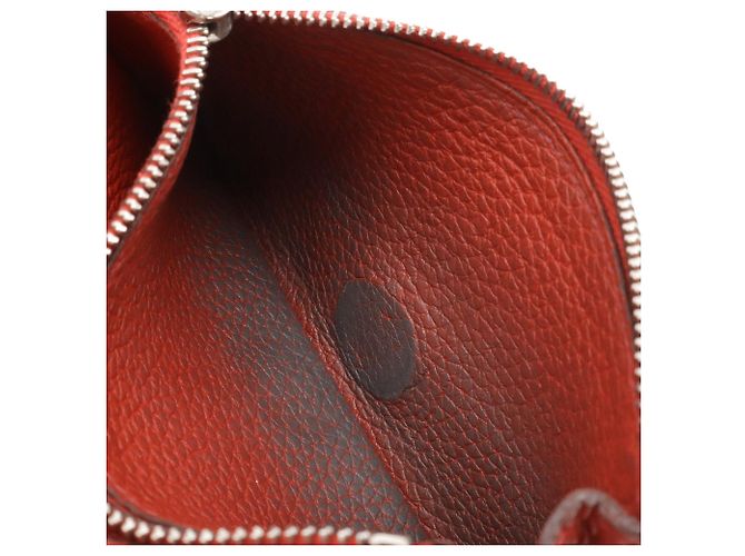 Hermès Cartera Compacta/Monedero HERMES Dogon Castaño Roja - vista 9