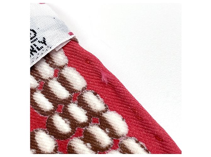 Hermès Foulard in Seta Hermes Carré 70 Kelly en Perles Rosa Multicolore - vista 3