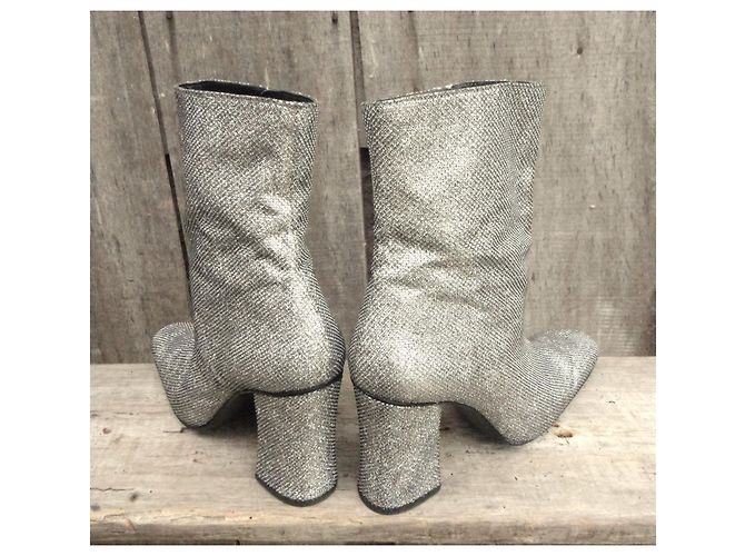 Dorateymur Stivaletti Metallizzati Argenti Argento - vista 4