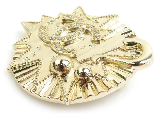 Spilla in metallo dorato Chanel D'oro - vista 2