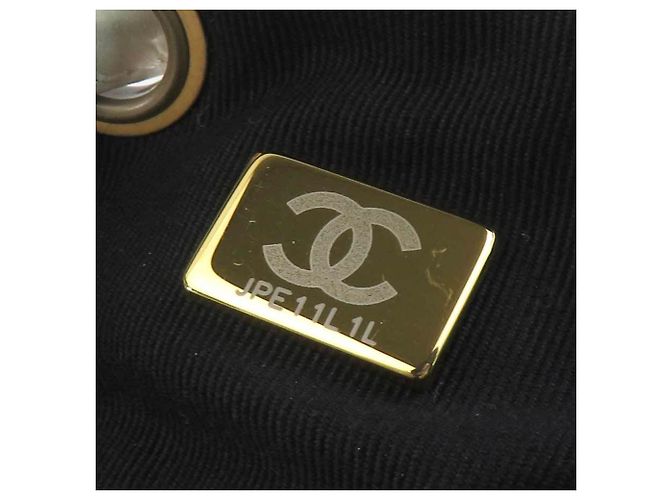 Chanel Tweed Rucksack Schwarz Weiß - Ansicht 15