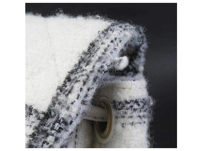 Chanel Tweed Rucksack Schwarz Weiß - Ansicht 7