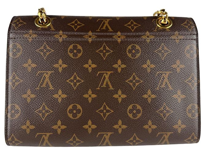 Borsa a Spalla Louis Vuitton Monogram Victoire Marrone Rosso Monogramma - vista 3