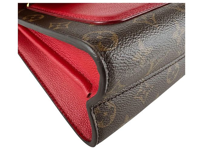 Borsa a Spalla Louis Vuitton Monogram Victoire Marrone Rosso Monogramma - vista 8