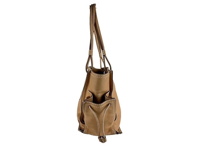 Borsa a tracolla in pelle marrone chiaro Loewe - vista 2