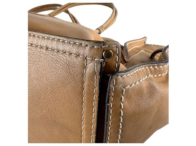Borsa a tracolla in pelle marrone chiaro Loewe - vista 9