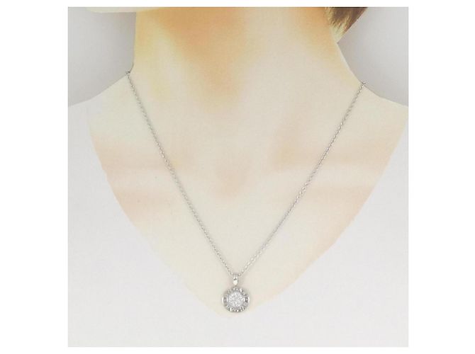 Bulgari Collana con pendente in oro bianco 18K e diamante Bvlgari D'oro - vista 6