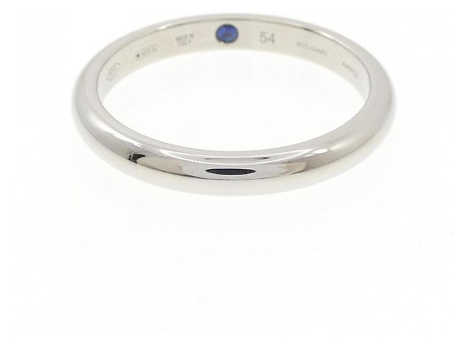 Bulgari Anello Roma Amor in platino e zaffiro - vista 2