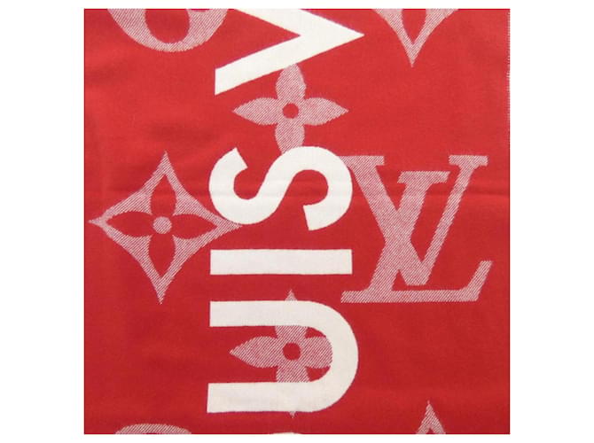 Sciarpa Monogram Capital Louis Vuitton Rosso - vista 4
