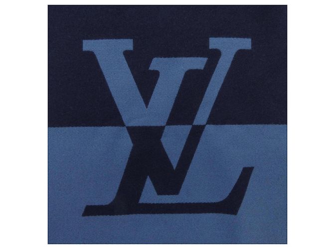 Sciarpa Louis Vuitton Graphic Dual M78399 Blu Blu navy - vista 4