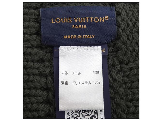 Cachecol Louis Vuitton Damier Snug M97589 Verde - vista 3
