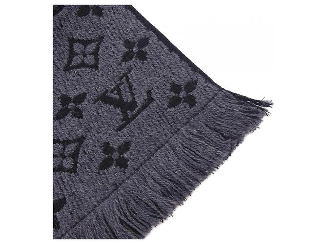 Estola de lana Louis Vuitton Monogram Classic Castaño Negro - vista 2