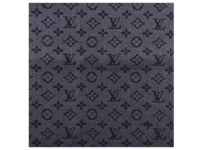 Estola de lana Louis Vuitton Monogram Classic Castaño Negro - vista 4