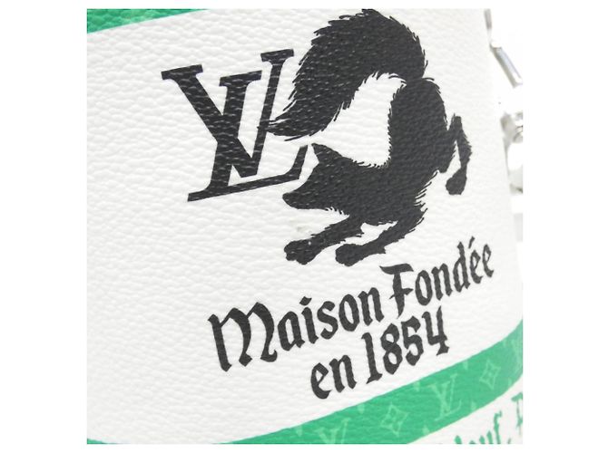 Borsa Louis Vuitton LV Paint Can Bianco Verde - vista 4
