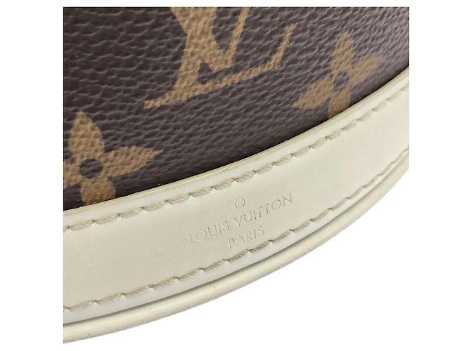 Bucket Borsa a secchiello Louis Vuitton LV Match Nano Marrone Bianco - vista 4