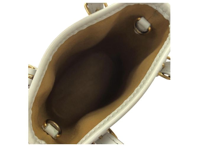 Bucket Borsa a secchiello Louis Vuitton LV Match Nano Marrone Bianco - vista 7
